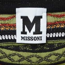 Pre Owned M Missoni Multicolor Patterned Knit Top M