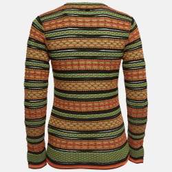 Pre Owned M Missoni Multicolor Patterned Knit Top M