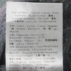 Pre Owned M Missoni Blue Sea Shell Pattern Lurex Knit Cap Sleeve Top M