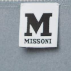 Pre Owned M Missoni Grey Knit Long Sleeve T-Shirt S