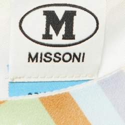 Pre Owned M Missoni Multicolor Printed Crepe Mini Dress S