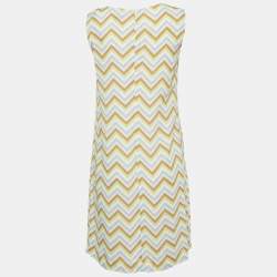 Pre Owned M Missoni Multicolor Printed Crepe Mini Dress S