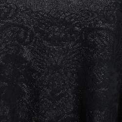 Pre Owned M Missoni Black Floral Stretch Lace Top S