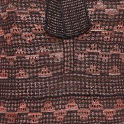 Pre Owned M Missoni Multicolor Patterned Lurex Knit Maxi Dress M