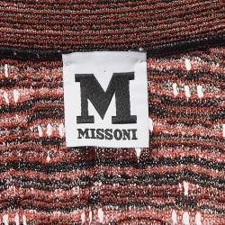 Pre Owned M Missoni Multicolor Patterned Lurex Knit Maxi Dress M