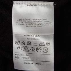 Pre Owned M Missoni Black Patterned Lace Knit Top M