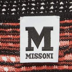 Pre Owned M Missoni Multicolored Patterned Knit Tank Top L
