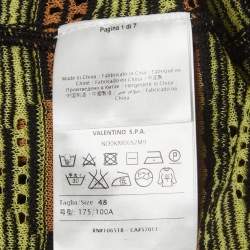 Pre Owned M Missoni Multicolored Patterned Knit Tank Top L