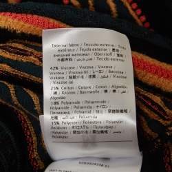 Pre Owned M Missoni Green Patterned Knit Top S