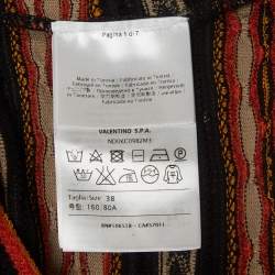 Pre Owned M Missoni Multicolor Patterned Knit Top S