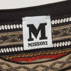 Pre Owned M Missoni Multicolor Patterned Knit Top S