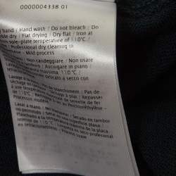 Pre Owned M Missoni Green Patterned Knit Puff Sleeves Top S