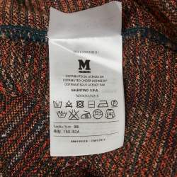 Pre Owned M Missoni Multicolor Patterned Knit Midi Dress S