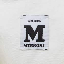 Pre Owned M Missoni White Cotton Blend Vest M