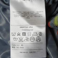 Pre Owned M Missoni Multicolor Wave Patterned Lurex Knit Mini Dress S