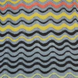 Pre Owned M Missoni Multicolor Wave Patterned Lurex Knit Mini Dress S