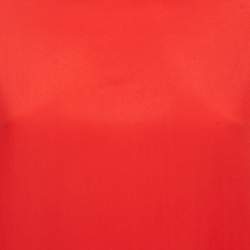Pre Owned M Missoni Red Silk Crepe Oversized Top S