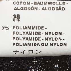 مملوكة مسبقًا M Missoni Vintage Black Lurex Knit Ruffled Short Dress M