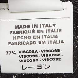 مملوكة مسبقًا M Missoni Vintage Black Lurex Knit Ruffled Short Dress M