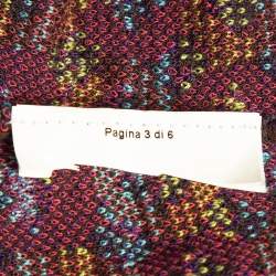 Pre Owned M Missoni Multicolor Patterned Knit Midi Dress S