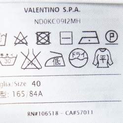 Pre Owned M Missoni Pink/Black Patterned Lurex Knit Top and Pants Set S