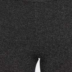 Pre Owned M Missoni Black Lurex Knit Leggings S