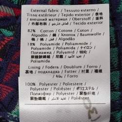 Pre Owned M Missoni Multicolor Patterned Knit Sleeveless Midi Dress M