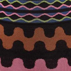 Pre Owned M Missoni Multicolor Patterned Knit Mini Skirt S