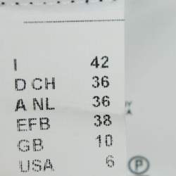 Pre Owned M Missoni Black/Gold Lurex Knit Buttoned Front Cardigan M