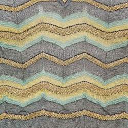 مملوكة مسبقًا M Missoni Multicolor Chevron Lurex Knit Crop Top S