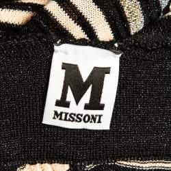M Missoni Multicolor Patterned Lurex Knit Sleeveless Jumpsuit M