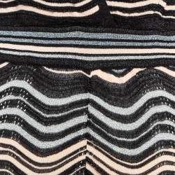 M Missoni Multicolor Patterned Lurex Knit Sleeveless Jumpsuit M