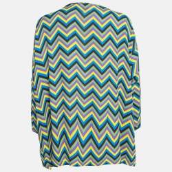 Pre Owned M Missoni Multicolor Crepe Loose Fit Top M