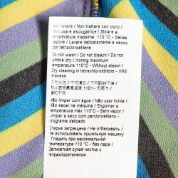 Pre Owned M Missoni Multicolor Crepe Loose Fit Top M