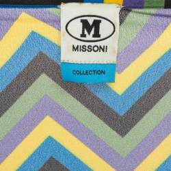 Pre Owned M Missoni Multicolor Crepe Loose Fit Top M