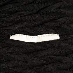 Pre Owned Missoni Black Textured Knit Tank Top M