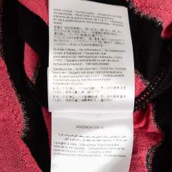 Pre Owned M Missoni Black/Multicolor Patterned Knit Sleeveless Top S 