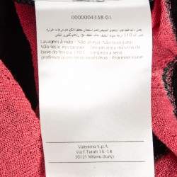 Pre Owned M Missoni Black/Multicolor Patterned Knit Sleeveless Top S 