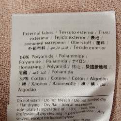 Pre Owned M Missoni Pink Patterned Lurex Knit Front Open Long Cardigan S