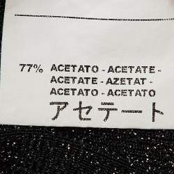 Pre Owned M Missoni Black Lurex Knit Leggings M