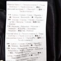 Pre Owned M Missoni Black/White Patterned Knit Mini Dress S