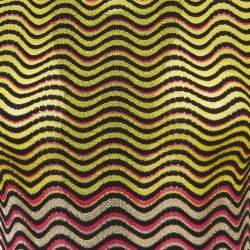 Pre Owned M Missoni Multicolor Wave Lurex Knit Midi Dress S 