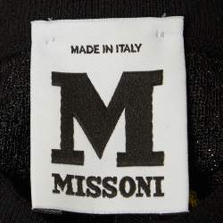 Pre Owned M Missoni Multicolor Wave Lurex Knit Midi Dress S 