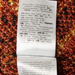 Pre Owned M Missoni Multicolor Tweed Double Breasted Long Jacket M