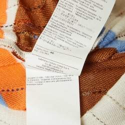 Pre Owned M Missoni Multicolor Pointelle Knit Knit Blouse L