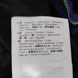 Pre Owned M Missoni Multicolor Wave Patterned Lurex Knit Short Dress M