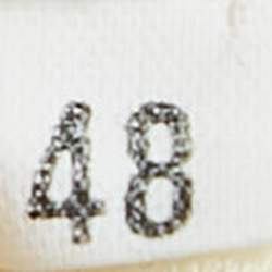 Pre Owned M Missoni White Chevron Knit Maxi Skirt L