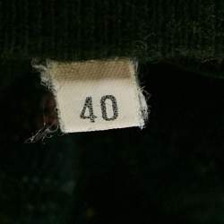 Pre Owned M Missoni Black Chevron Knit Maxi Skirt S