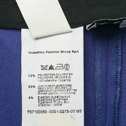 Pre Owned M Missoni Purple Gabardine Straight Leg Trousers L