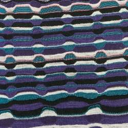Pre Owned M Missoni Multicolor Patterned Knit Midi Skirt M